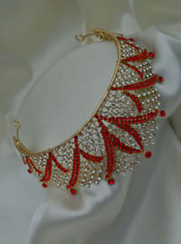 Hochzeit Braut Krone Rot