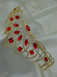Bridal Tiara Red