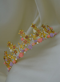 Hochzeit Braut Krone Goldfarben