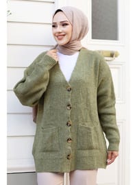 Green - Knit Cardigan