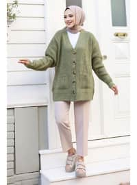 Green - Knit Cardigan