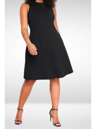 Black - Plus Size Dress - Maymara