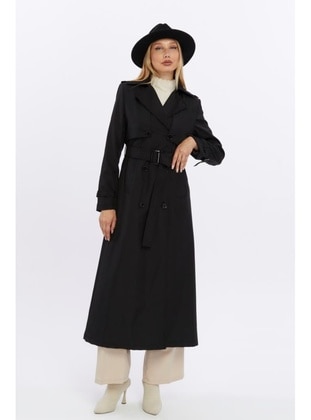 Black - Trench Coat - Jamila