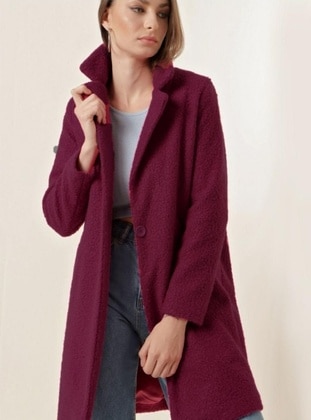 Burgundy - Coat - Maymara