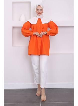 Orange - Blouses - İmaj Butik