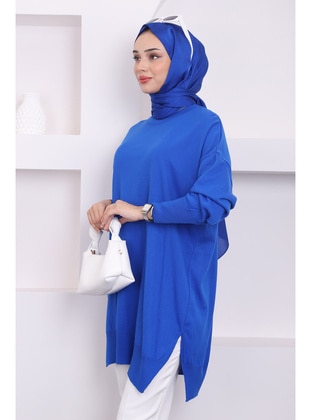 Saxe Blue - Knit Tunics - İmaj Butik