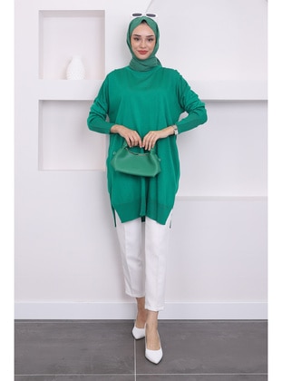 Green - Knit Tunics - İmaj Butik