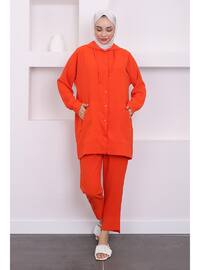 Orange - Unlined - Suit