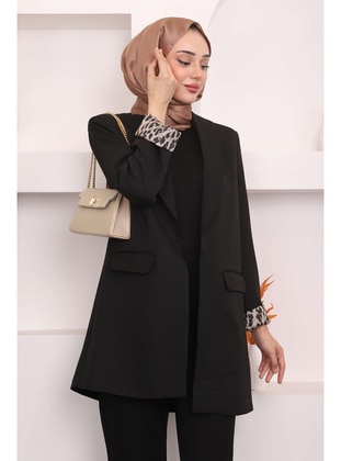 Black - Fully Lined - Jacket - İmaj Butik