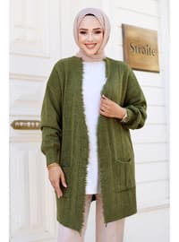 Khaki - Knit Cardigan