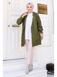 Khaki - Knit Cardigan