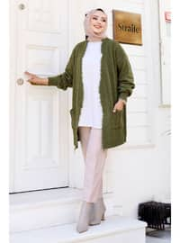 Khaki - Knit Cardigan