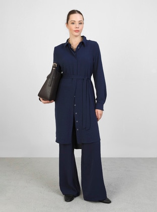 Navy Blue - Suit - Refka