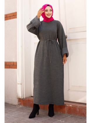 Smoke Color - 600gr - Modest Dress - Tesettür Dünyası