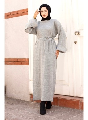 Grey - 600gr - Modest Dress - Tesettür Dünyası