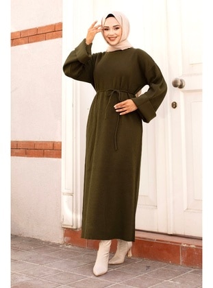 Khaki - 600gr - Modest Dress - Tesettür Dünyası