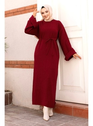 Red - 600gr - Modest Dress - Tesettür Dünyası