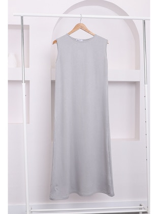 Grey - Modest Dress - İmaj Butik