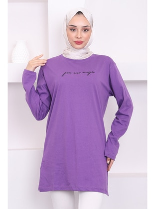 Purple - Tunic - İmaj Butik