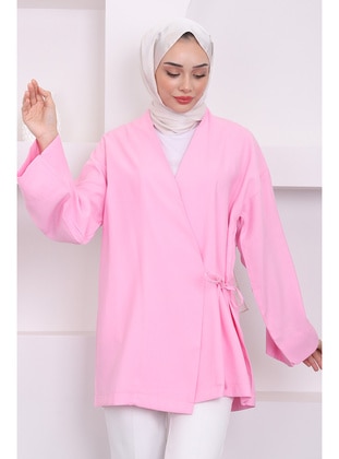 Pink - Unlined - Jacket - İmaj Butik