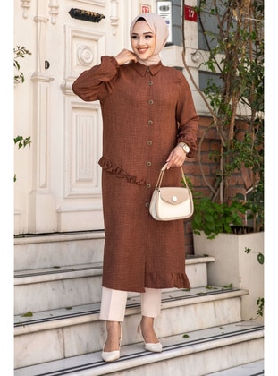 Brown - Tunic - Tesettür Dünyası