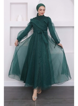 Emerald - Fully Lined - Modest Evening Dress - İmaj Butik