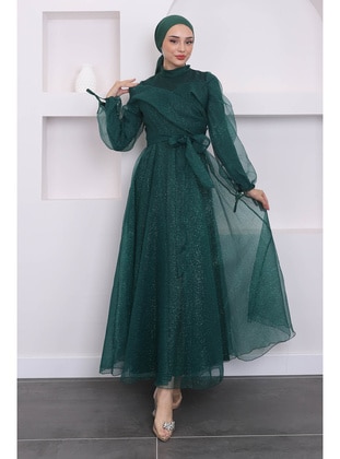 Emerald - Fully Lined - Modest Evening Dress - İmaj Butik