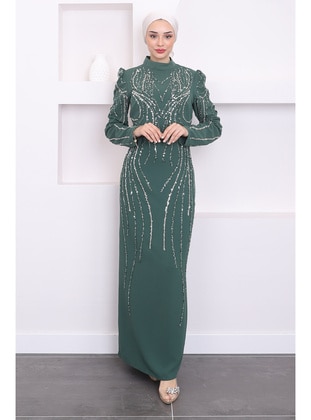 Emerald - Unlined - Modest Evening Dress - İmaj Butik