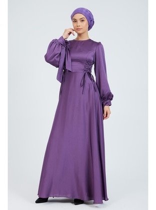 Dark Lilac - Evening Dresses - Olcay