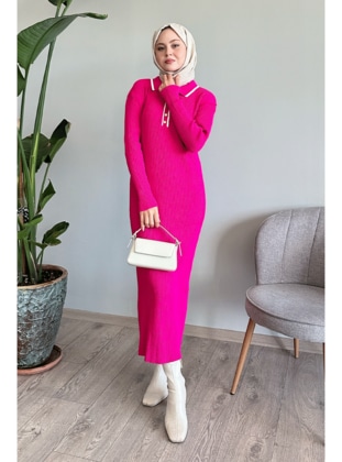 Fuchsia - Knit Dresses - InStyle