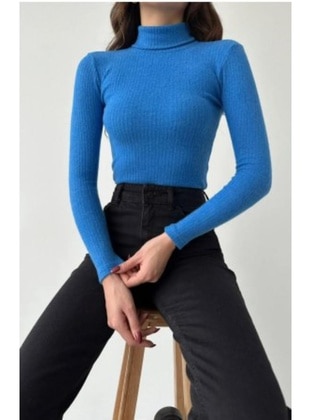 Saxe Blue - Polo neck - Tank - Maymara