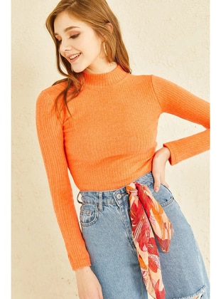 Orange - Polo neck - Tank - Maymara