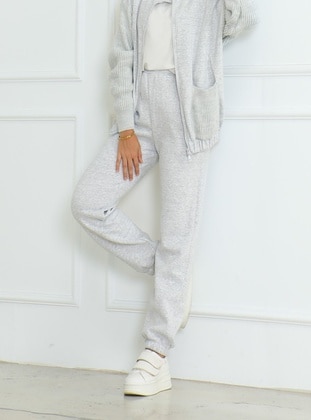 Grey - Tracksuit Bottom - Maymara