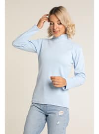 Blue - Polo neck - Tank