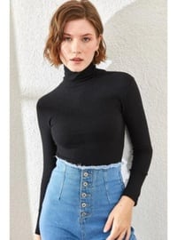 Black - Polo neck - Tank