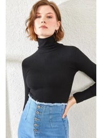 Black - Polo neck - Tank