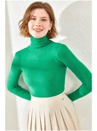 Green - Polo neck - Tank