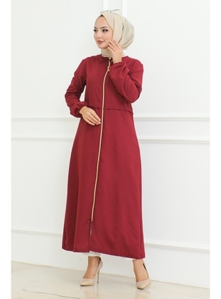 Burgundy - Abaya - Bestenur