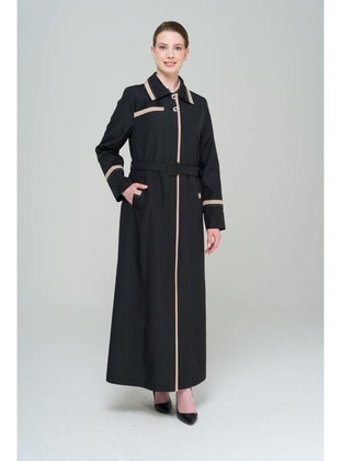 Black - Trench Coat - Olcay