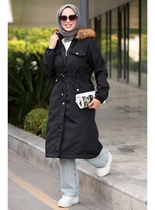 Black - Puffer Jackets - Bestenur