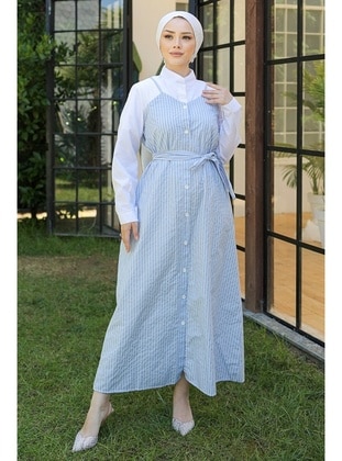 Baby Blue - Modest Dress - Bestenur