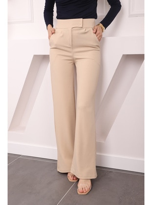 Beige - Pants - İmaj Butik