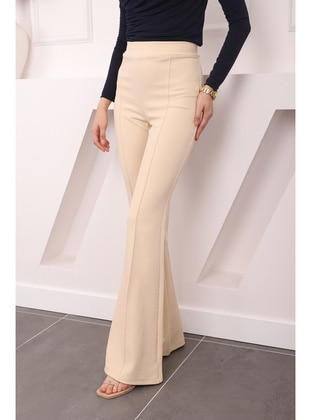 Beige - Pants - İmaj Butik