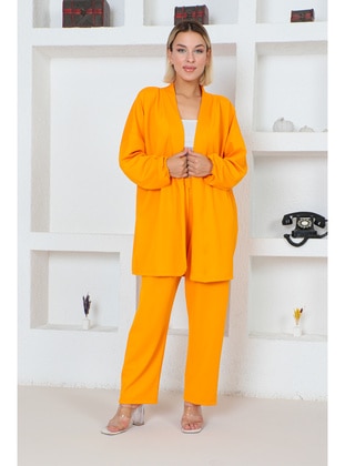 Yellow - Plus Size Suit - Maymara