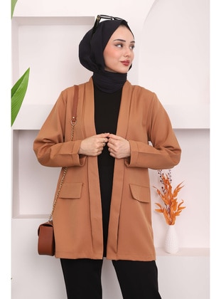 Camel - Unlined - Jacket - İmaj Butik