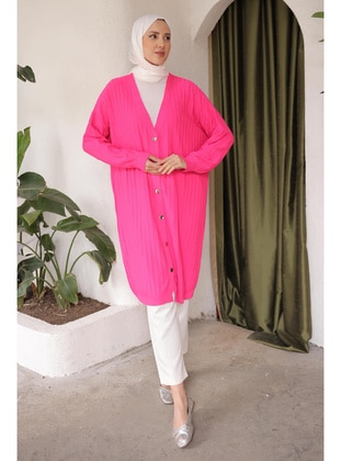 Fuchsia - Cardigan - İmaj Butik