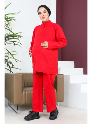 Red - Maternity Pyjamas - Maymara