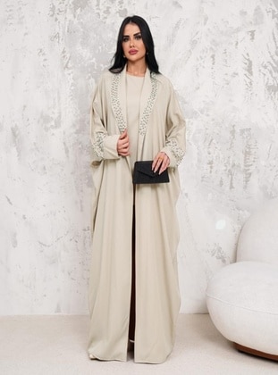 Beige - Evening Suit - Maymara