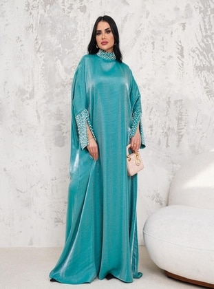 Mint Green - Modest Evening Dress - Maymara