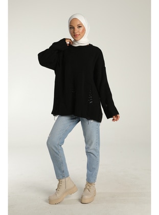 Maymara Black Knit Tunics